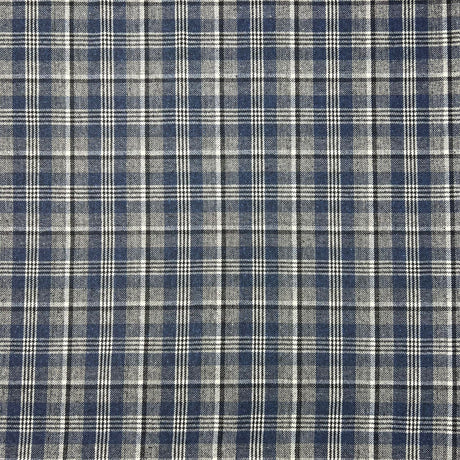 3 Metres Premium Wool Rich Fabric 55" Wide  (Blue Checks)