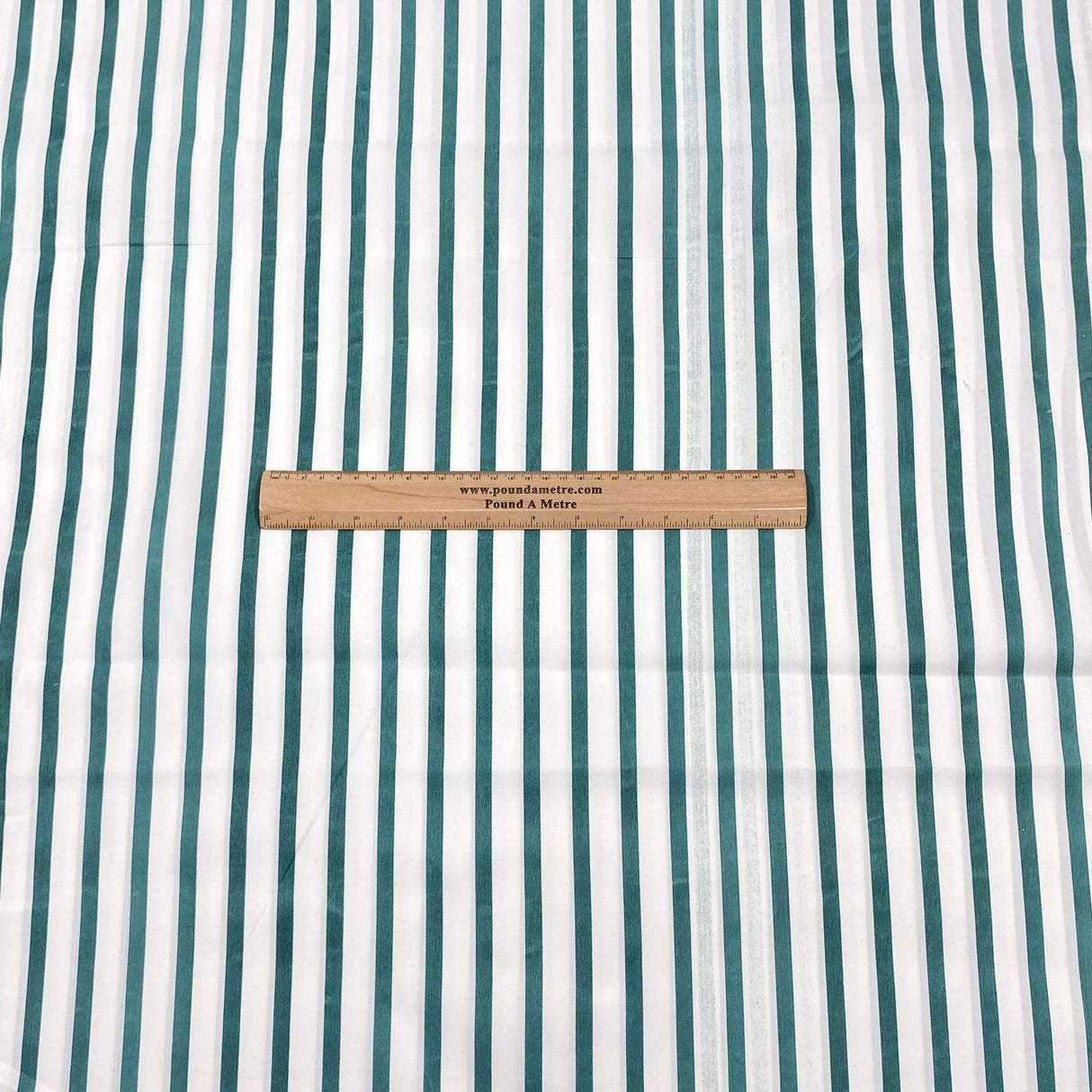 3 Metres Soft Micro-Fibre Fabric- 55" Wide (Green Stripes)