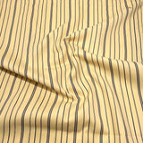 3 Metres Soft Micro-Fibre Fabric- 55" Wide (Yellow Stripes)