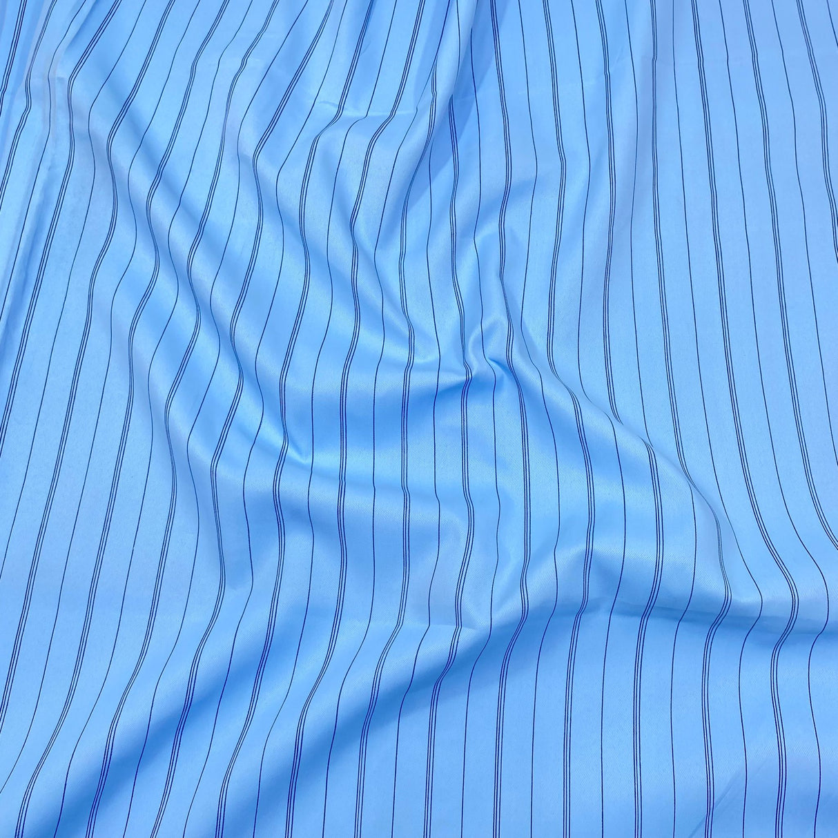 3 Metres Soft Micro-Fibre Fabric- 55" Wide (Sky Stripes)