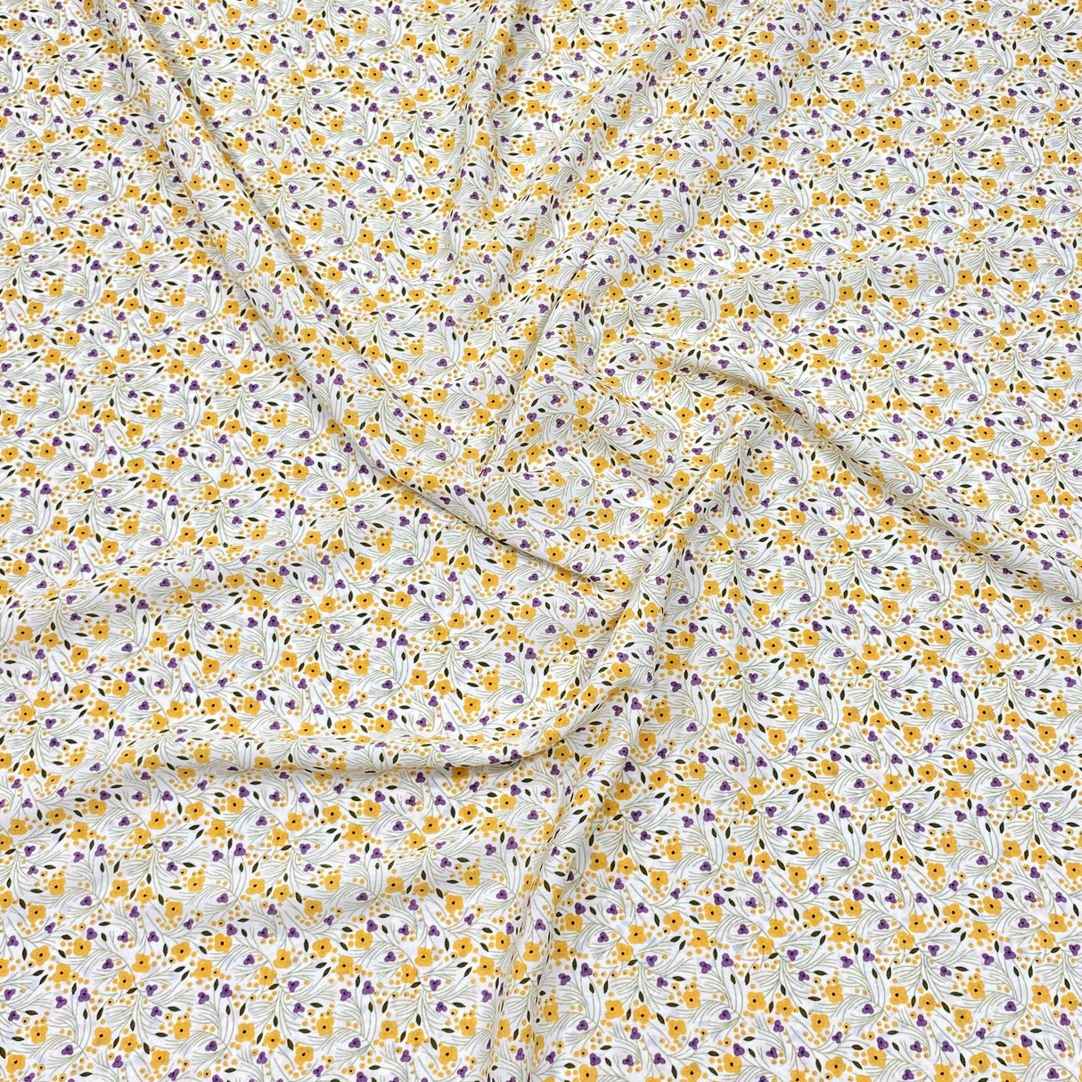 3 Metres Luxurious Solara Crepe 55" Wide (Black-Eyed Susan)