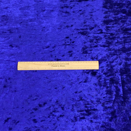 3 Metres Luxury Spandex Velvet 55" Wide (Royal)