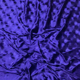 3 Metres Luxury Spandex Velvet 55" Wide (Royal)