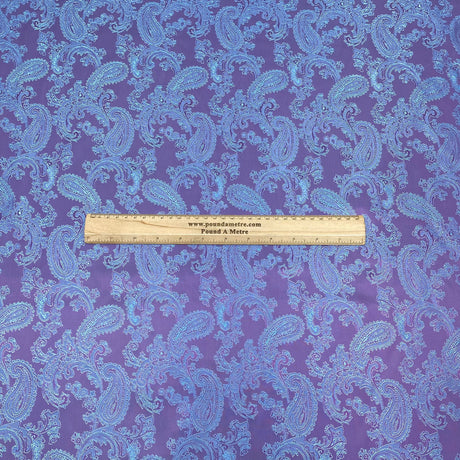 Two Tone Jacquard Fabric 55" (Blue)