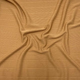 3 Metres Dressmaking Fashion Ribbed Jersey - 55" Wide (Beige)