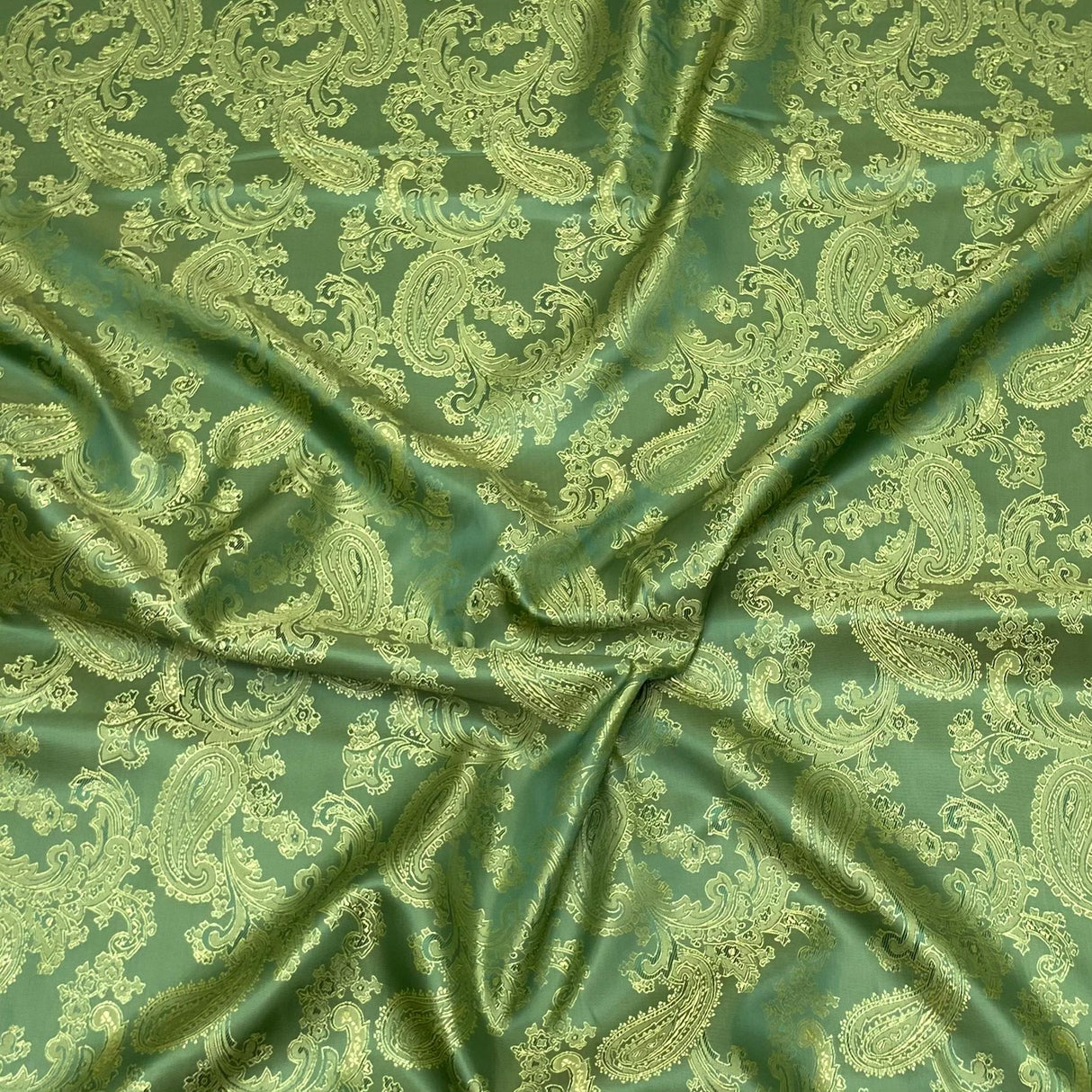 Two Tone Jacquard Fabric 55" (Green)