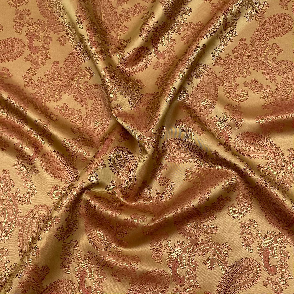 Two Tone Jacquard Fabric 55" (Rustic & Gold)