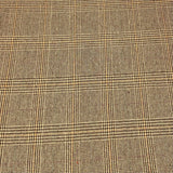 Premium Wool Rich Fabric 55" Wide (Tartan Brown)