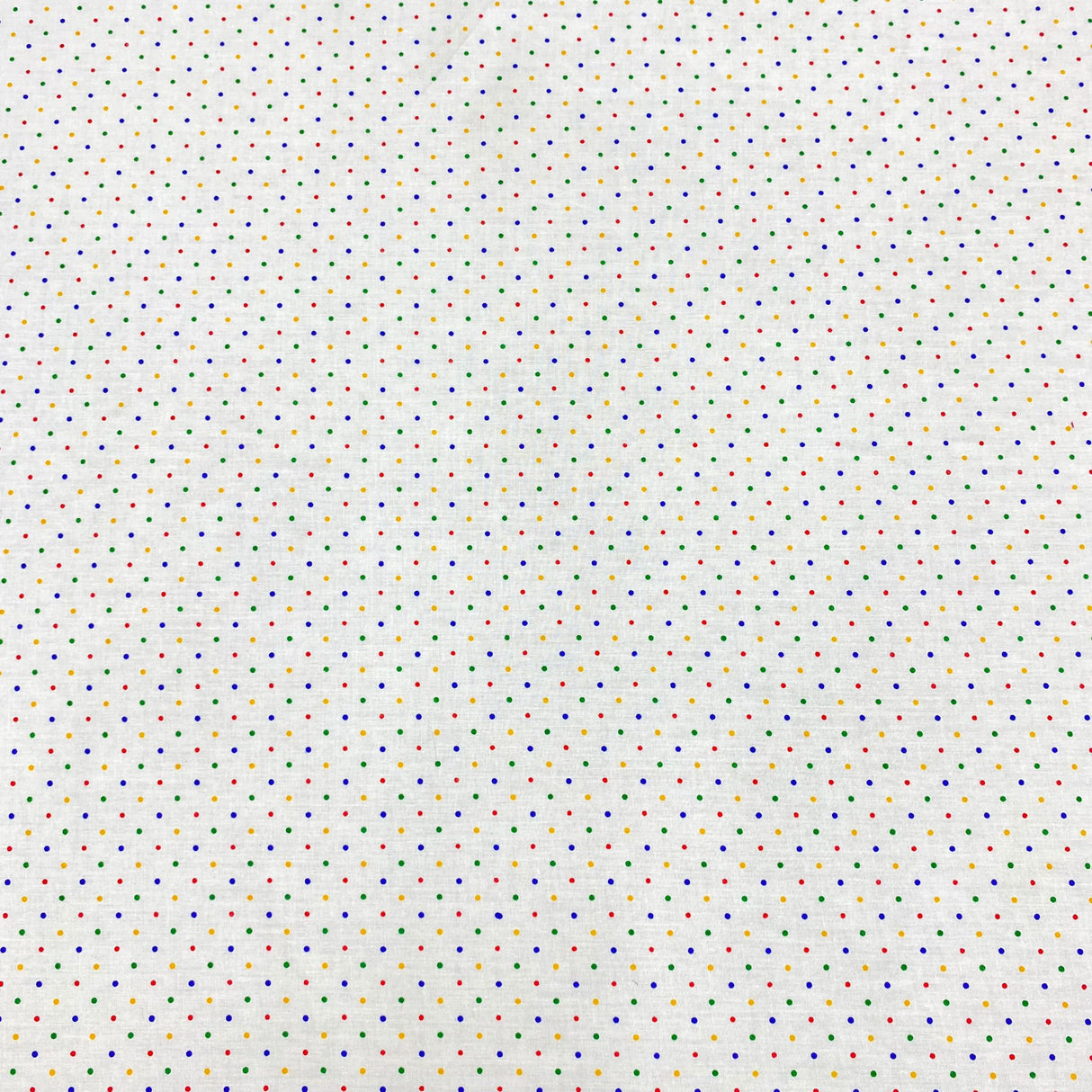 Per Metre Super Soft Polycotton 45" Wide (Multicoloured Polka)