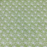 Per Metre Super Soft Polycotton 45" Wide (Green Floral)