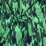 3 Metres Super Soft Printed Lycra Jersey   55" Wide (Army)