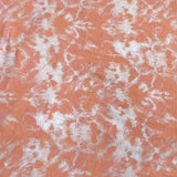 3 Metre Luxurious Printed Soft Viscose Jersey - 55" (Orange & White)