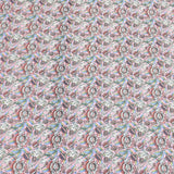 Per Metre Luxury Dressmaking 100% Cotton Lawn- 60" (Pink Flowers)