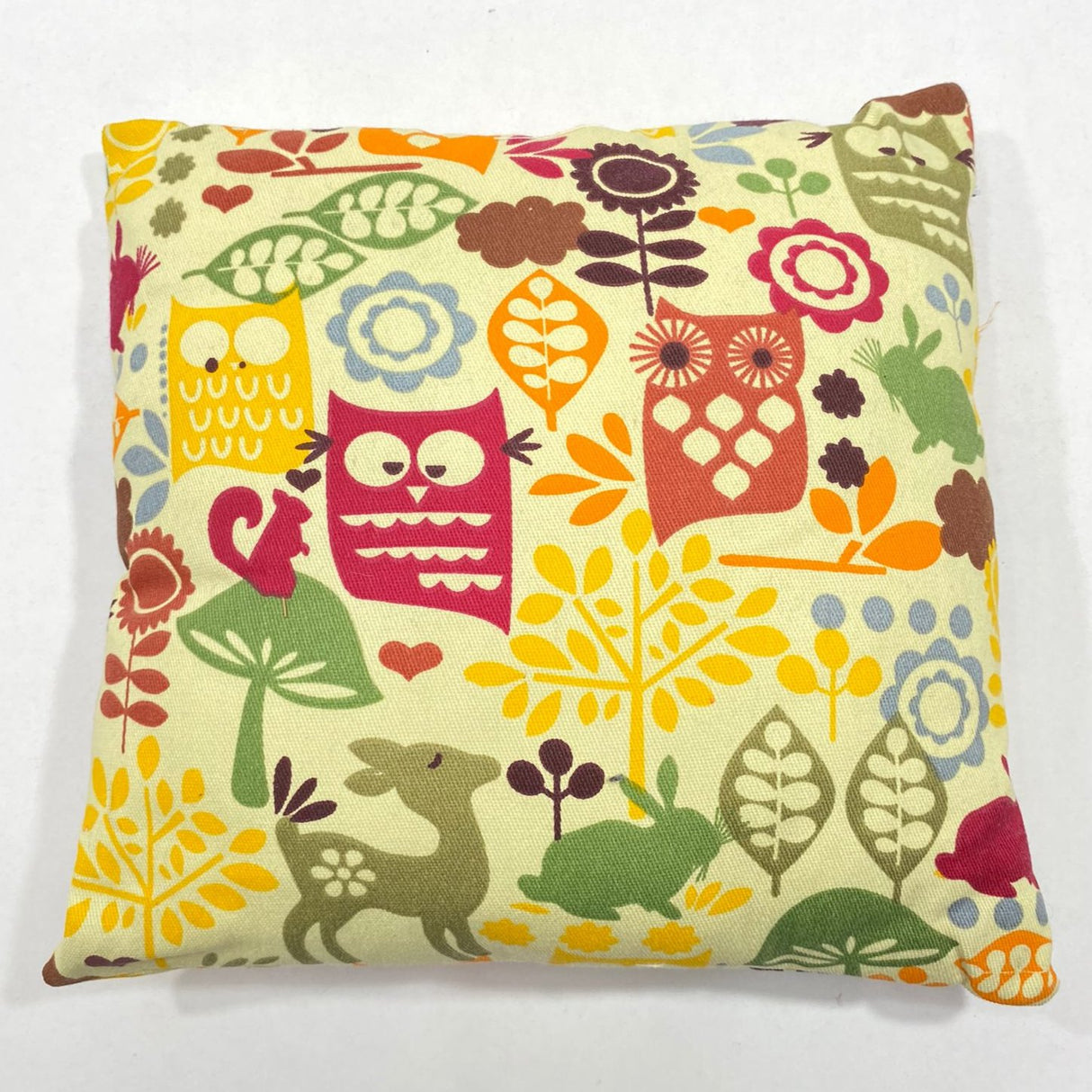 9cm x 9cm, Printed Cotton Canvas Miniature Cushions (Nature)