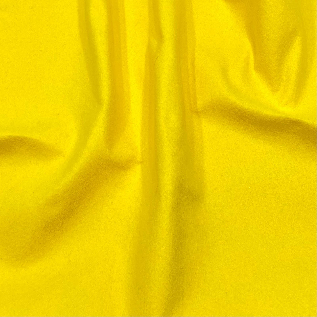 Per Metre Soft Crafting Felt Fabric 55" Wide (Yellow)