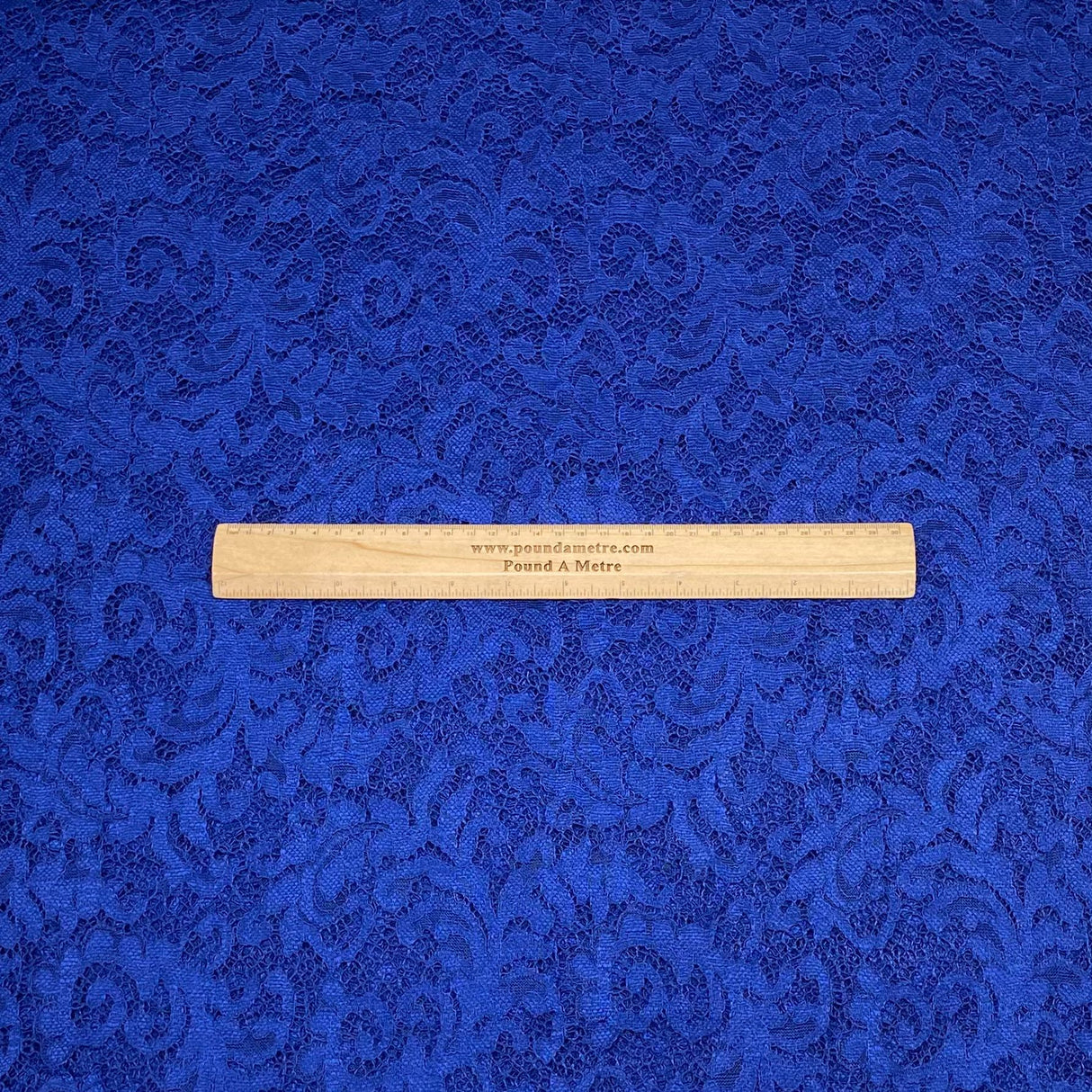 3 Metres Luxury Bridal Lace Fabric - 55" Wide (Blue)