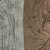 Soft Snake-Skin Stretch Leatherette- 60" Wide (Brown & Grey)