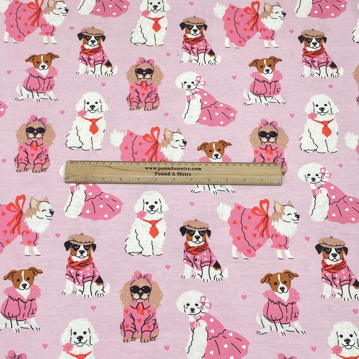 3 Metres Super Soft Cotton Feel Jersey 55" - (Cool Dogs)