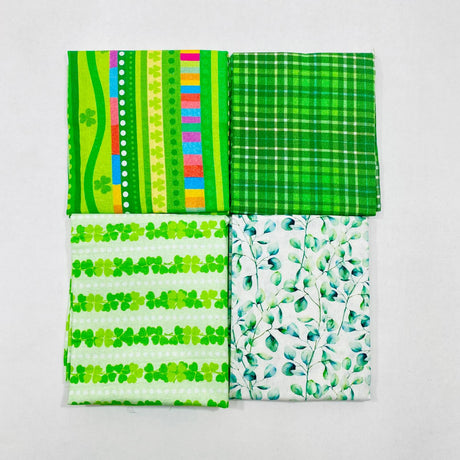 4 Piece Fat Quarter Bundle- 100% Cotton (Irish)