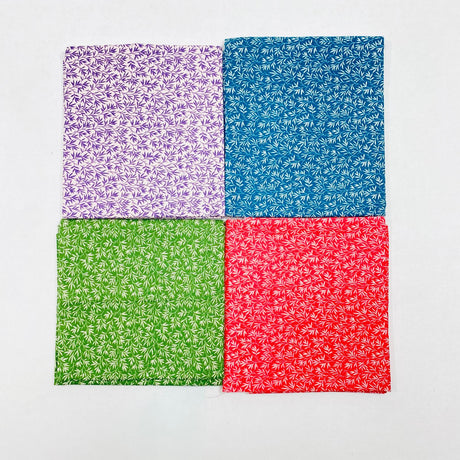 4 Piece Fat Quarter Bundle- 100% Cotton (Leafs)