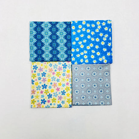 4 Piece Fat Quarter Bundle- 100% Cotton (Floral)