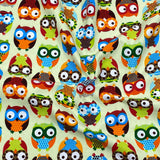 Per Metre Premium 100% Printed Cotton Canvas 55" Wide (Owl)