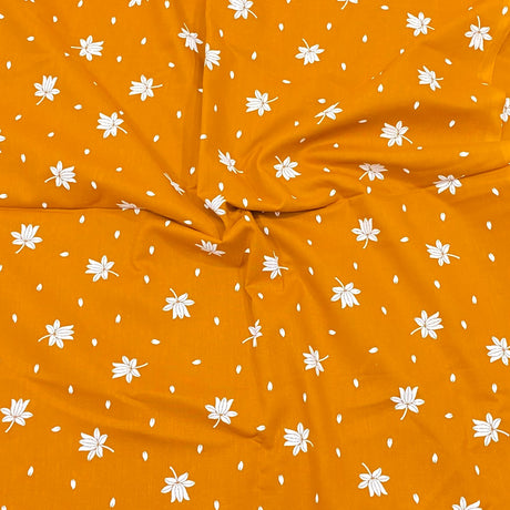 3 Metres Luxury 100% Cotton - 36" Wide - Orange (Design Will Vary)