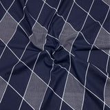 3 Metres Luxury 100% Cotton - 36" Wide - (Navy Diamond)