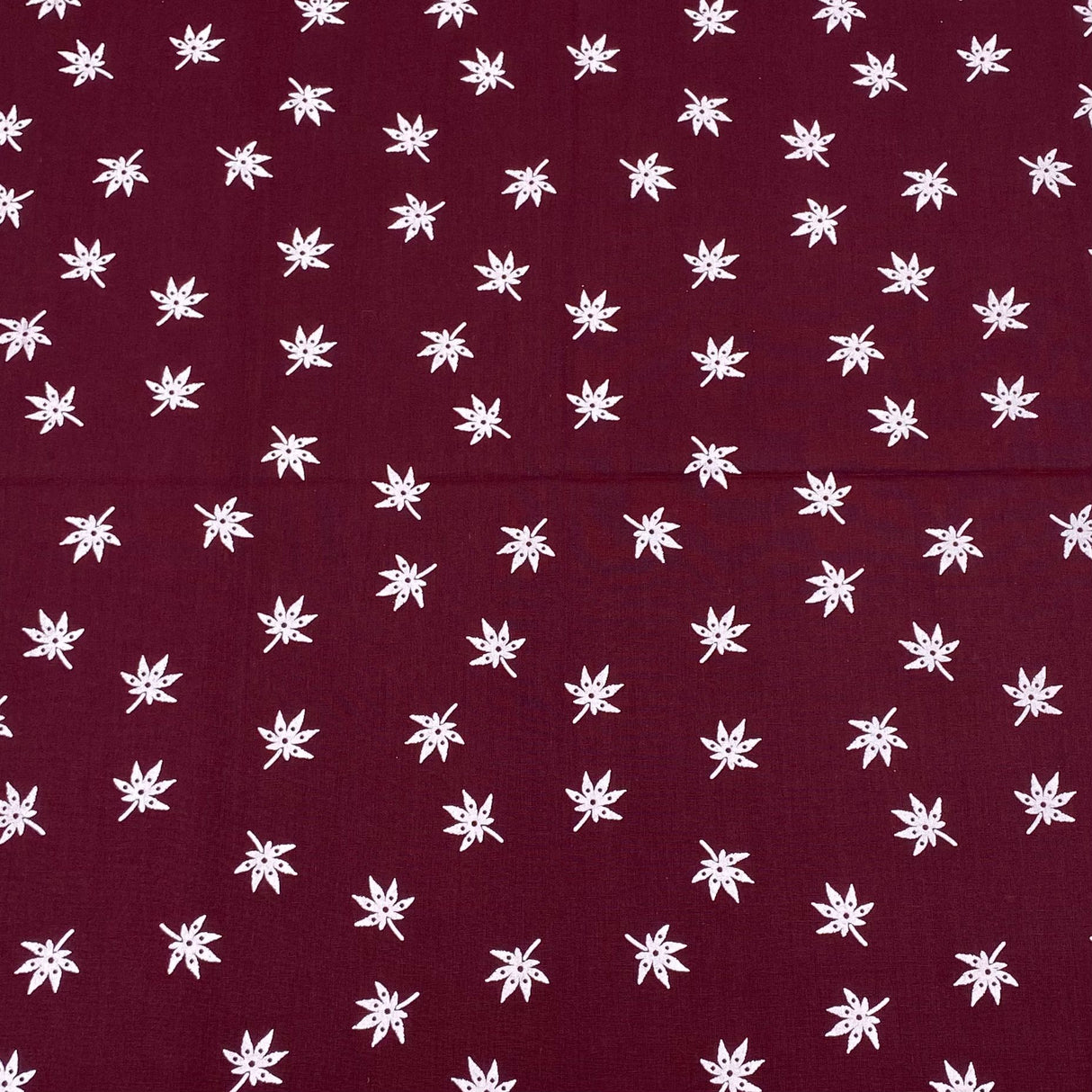 3 Metres Luxury 100% Cotton - 36" Wide - Maroon (Design Will Vary)