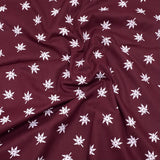 3 Metres Luxury 100% Cotton - 36" Wide - Maroon (Design Will Vary)