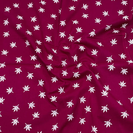 3 Metres Luxury 100% Cotton - 36" Wide - Cerise Pink (Design Will Vary)