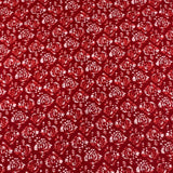 3 Metres Luxury 100% Cotton - 36" Wide - (Red Floral)