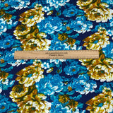 3 Metres Luxury 100% Cotton - 36" Wide - (Blue & Yellow)