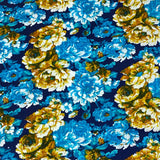 3 Metres Luxury 100% Cotton - 36" Wide - (Blue & Yellow)