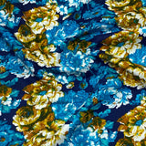 3 Metres Luxury 100% Cotton - 36" Wide - (Blue & Yellow)