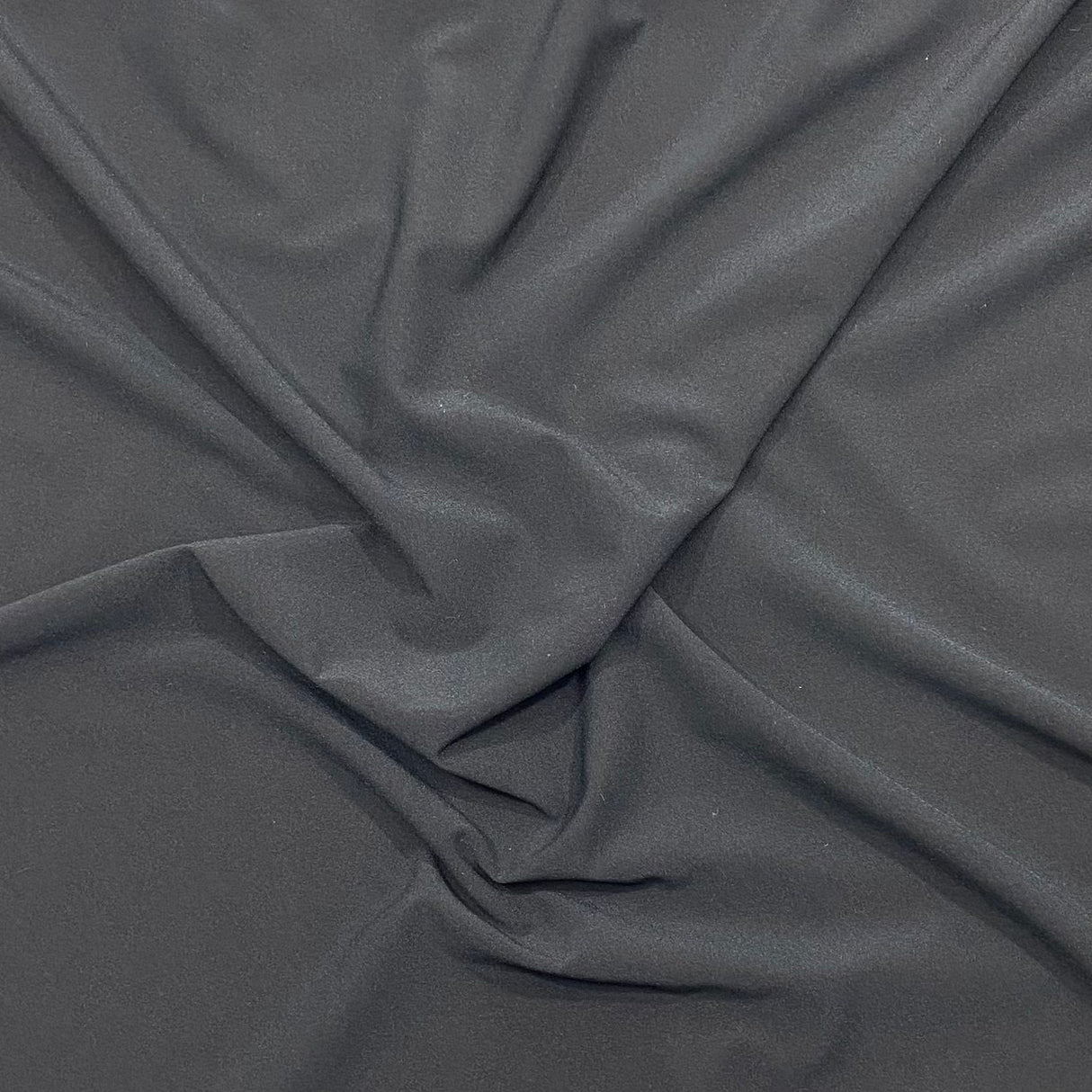 3 Metres Soft Plain Polyester Jersey- 45” Wide (Black) (Autumn Sale)