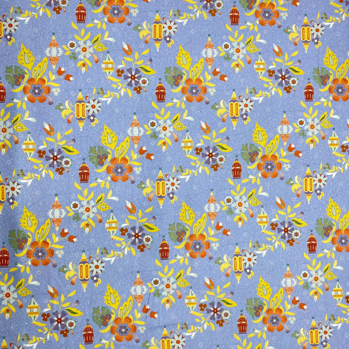 Per Metre Luxury Printed Quilting Cotton - (Sky) (Autumn Sale)