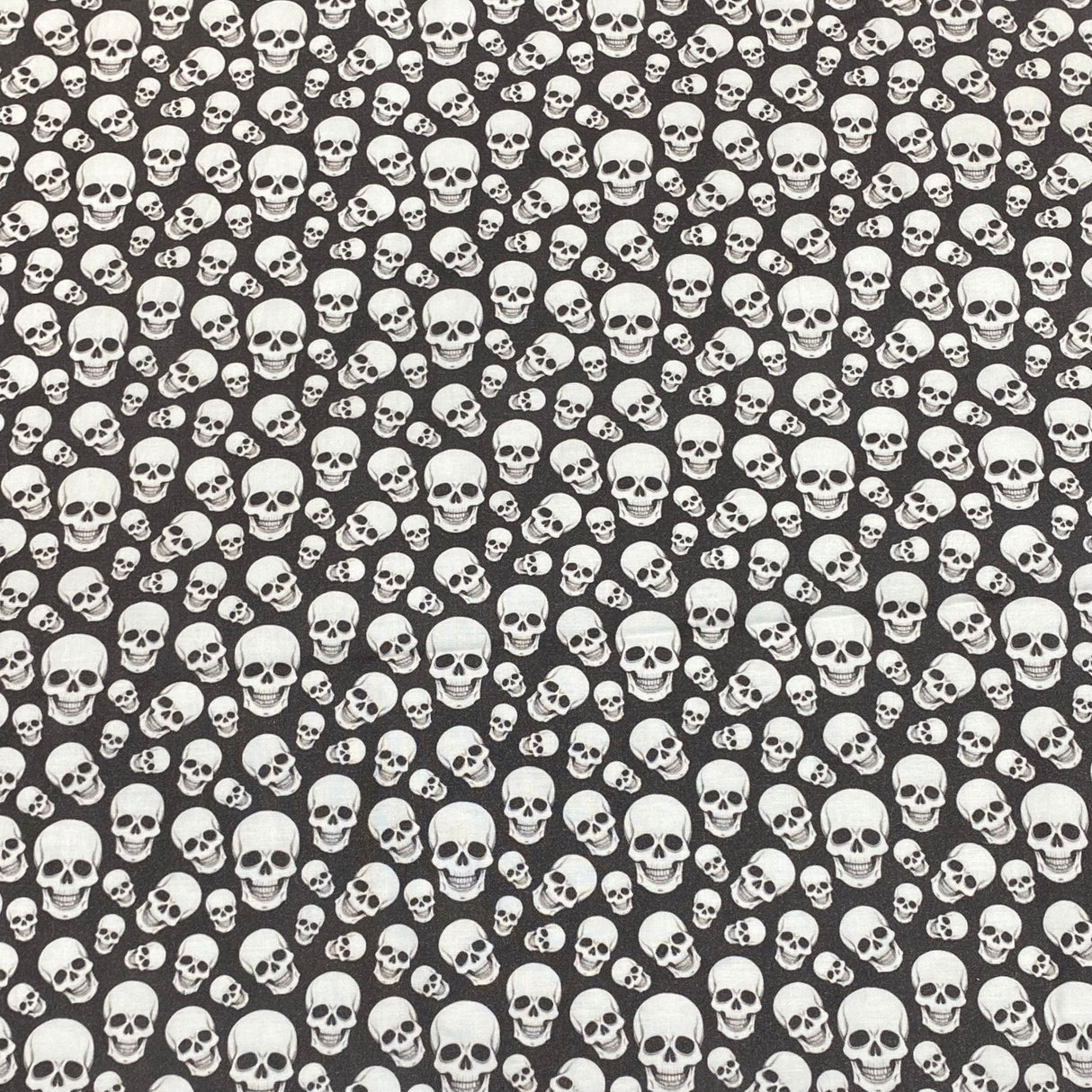 3 Metres 100% Cotton Digital Print Fabric - (Skull)