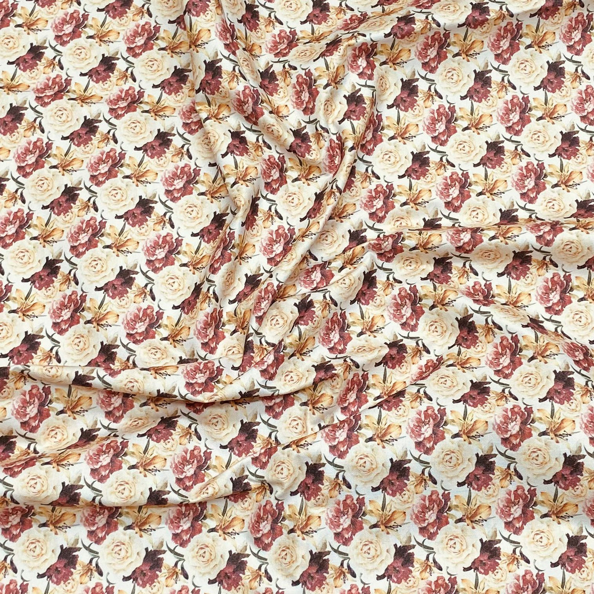 3 Metres 100% Cotton Digital Print Fabric - (Flower Bloom)