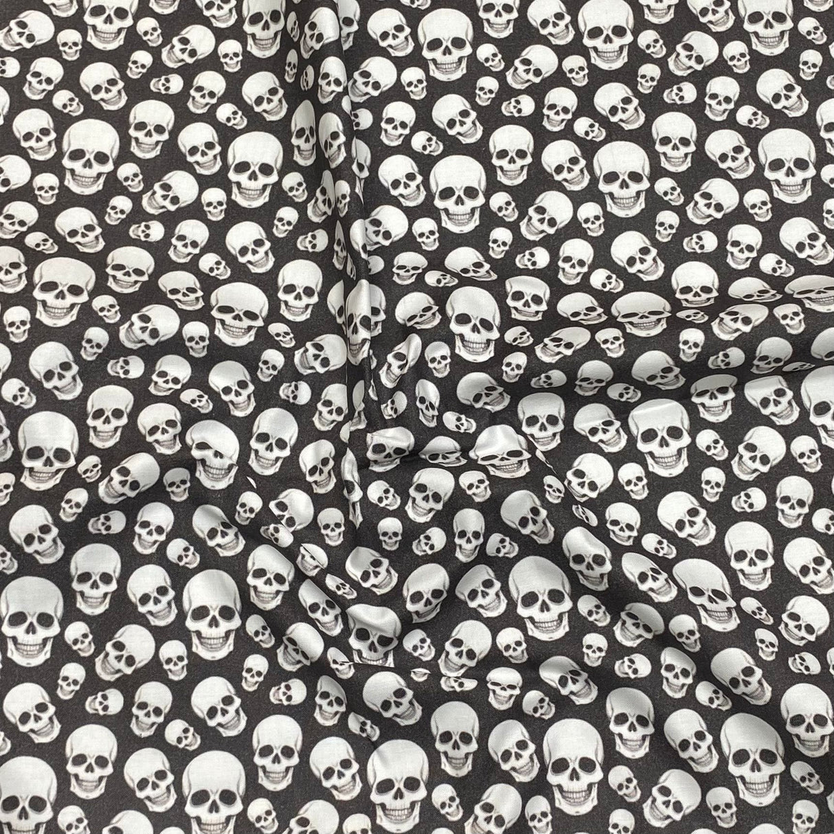 3 Metres 100% Cotton Digital Print Fabric - (Skull)