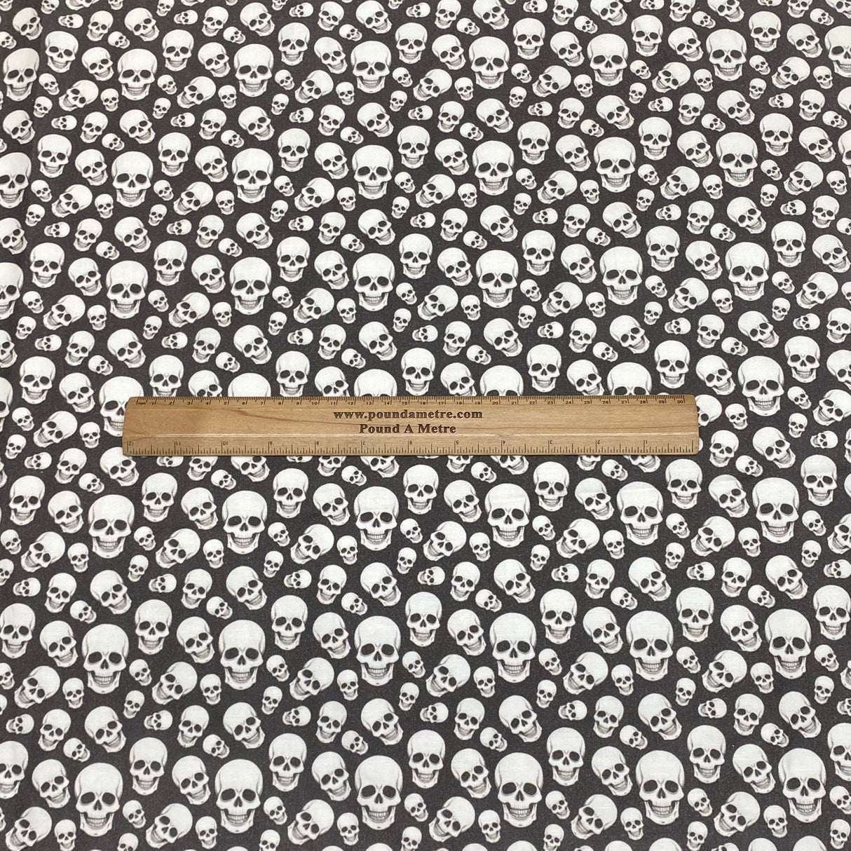 3 Metres 100% Cotton Digital Print Fabric - (Skull)