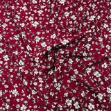 3 Metres Printed Dress Making Viscose- 55" Wide (Maroon Garden)