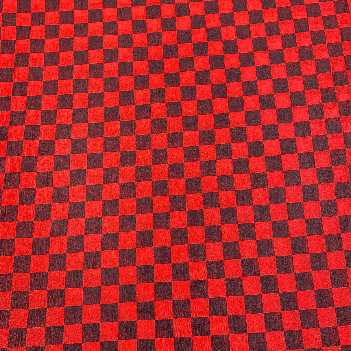 3 Metres Soft Printed Mesh Jersey 55" Wide (Red) (Black Friday Sale)