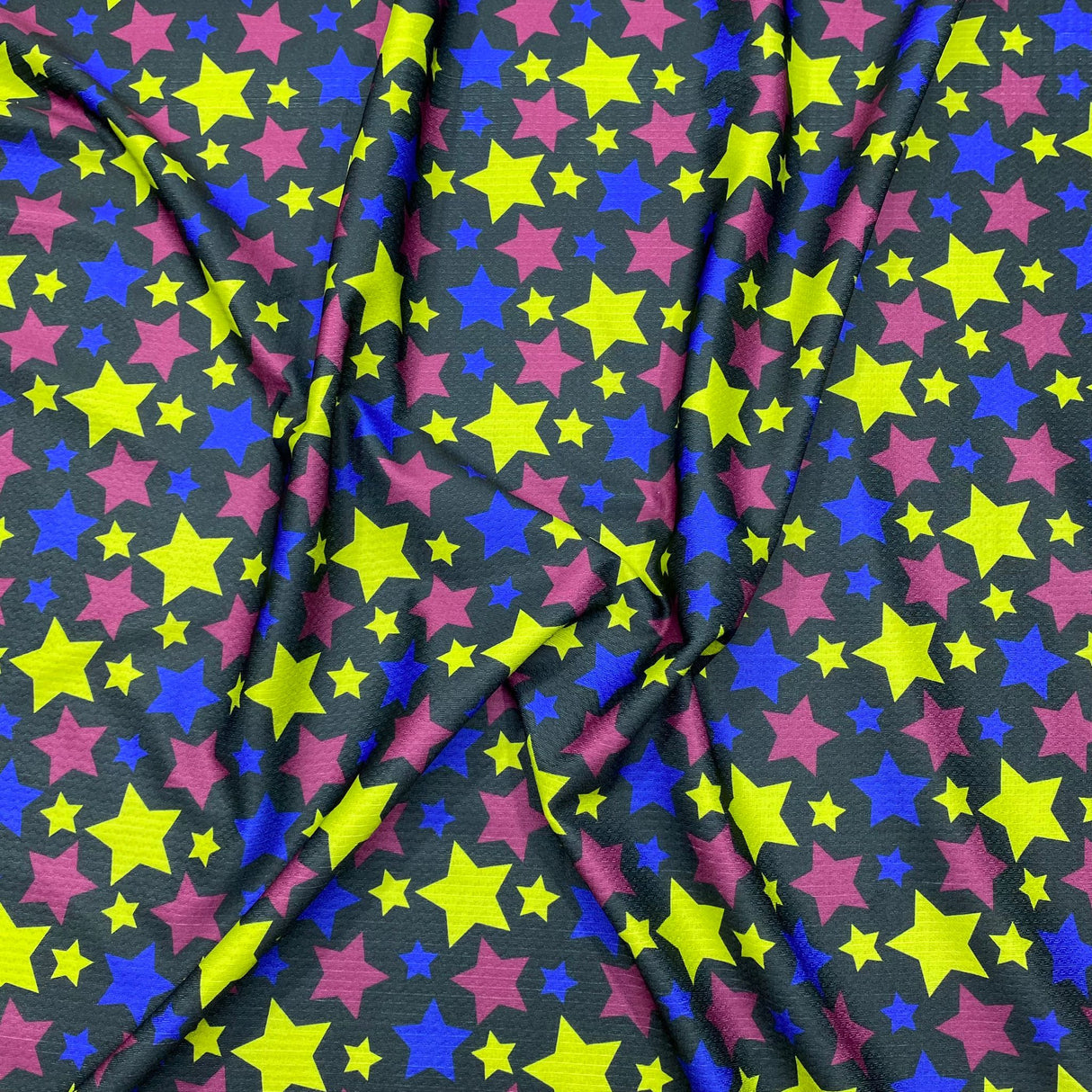 3 Metres Light Weight Printed Jersey 55" - (Stars) (Autumn Sale)