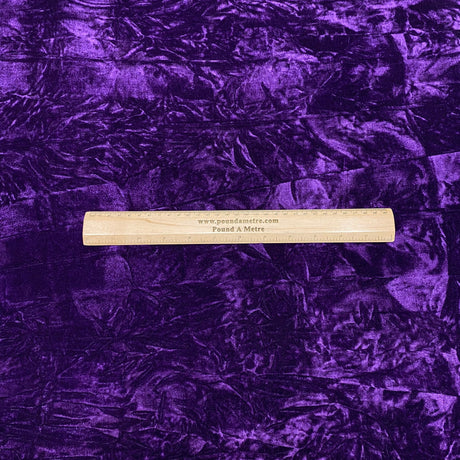 3 Metres Crushed Spandex Velvet 55" Wide (Purple)