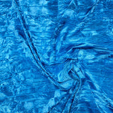 3 Metres Crushed Spandex Velvet 55" Wide (Blue)