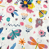 3 Meters Dressmaking Lycra Jersey 55" Wide (Butterflies)