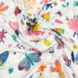 3 Meters Dressmaking Lycra Jersey 55" Wide (Butterflies)