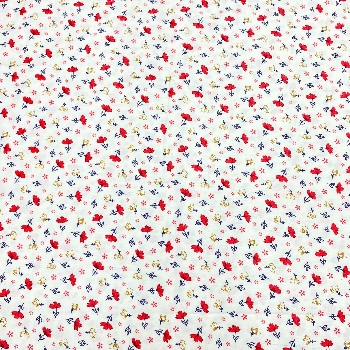 3 Metres Luxury 100% Cotton - 36" Wide - (Red)