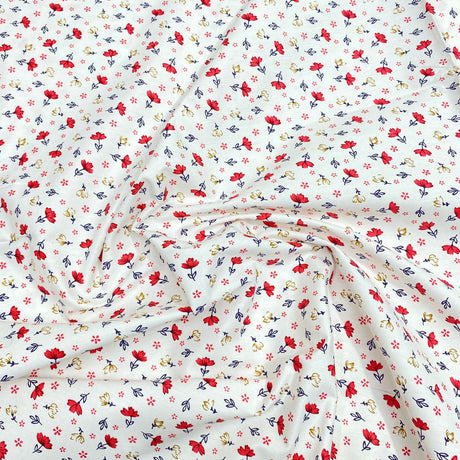 3 Metres Luxury 100% Cotton - 36" Wide - (Red)